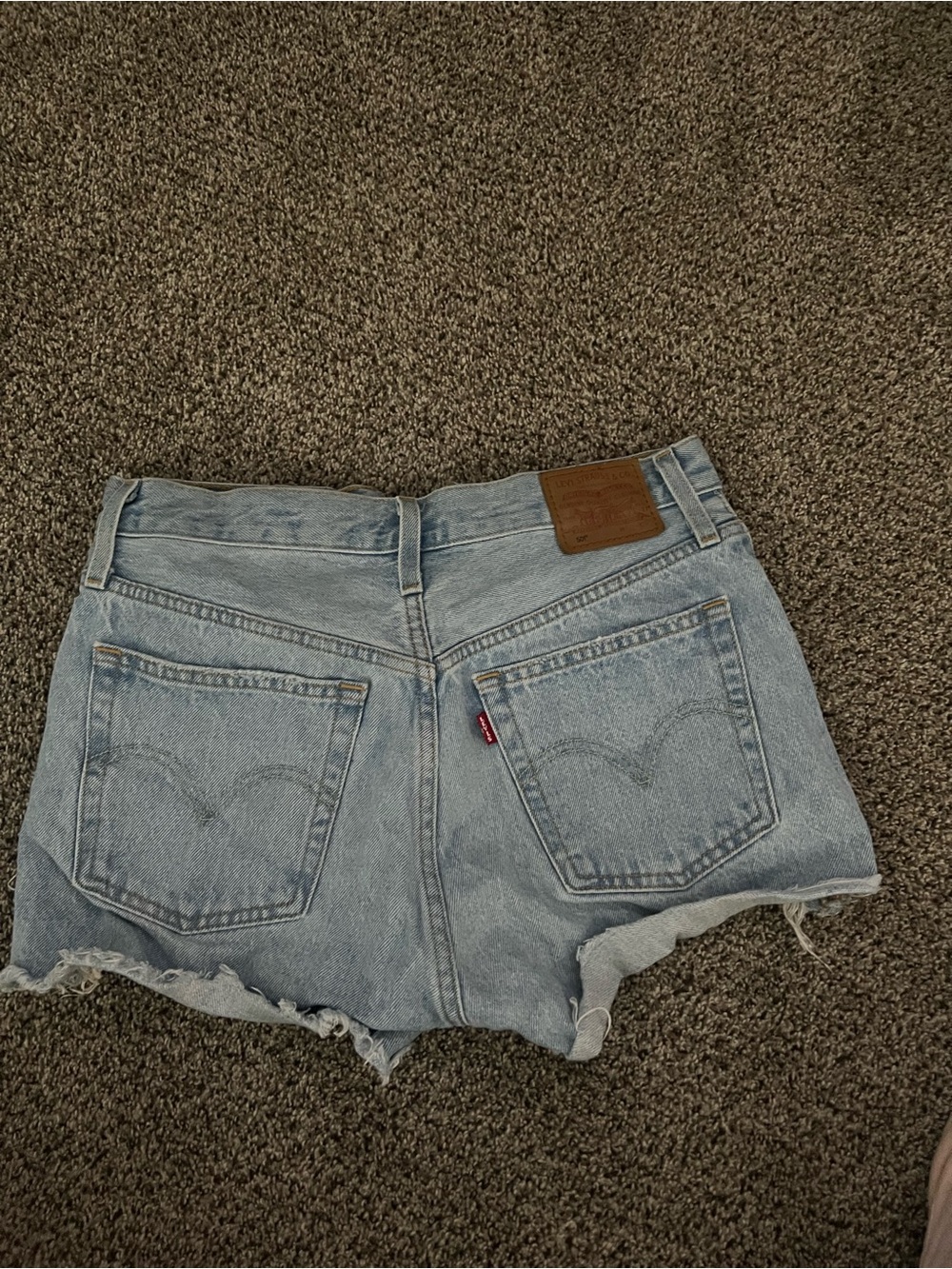 Levi's Women's Light Wash Denim Cutoff Shorts